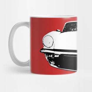 Triumph Spitfire British classic car monoblock black and white Mug